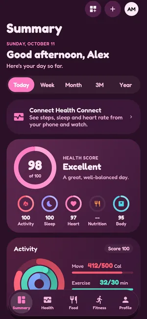 Summary tab in the Bubblegum theme, dark mode